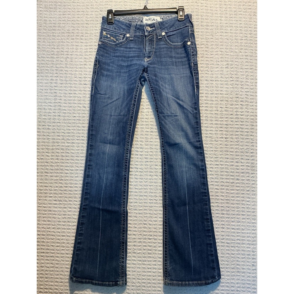 Ariat REAL Denim Women's Jeans 26R Firebird Pacific Boot Cut 10030286 26x32